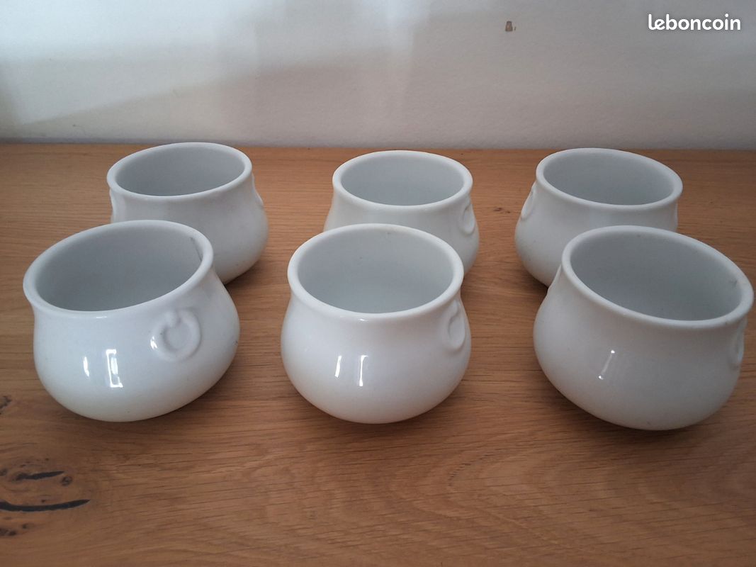 Petits pots porcelaine blanche (image 1)