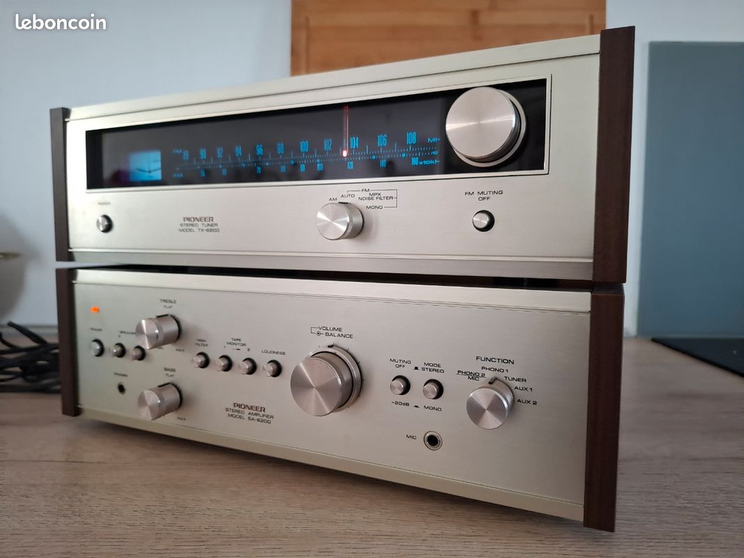 Chaine hfi Pioneer ampli SA-6200 + tuner TX-6200 vintage (image 9)