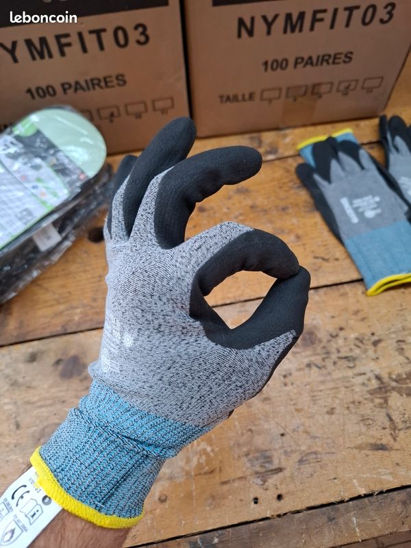 Lot de 10 gants de protection T10 nitrile mousse Singer (image 5)