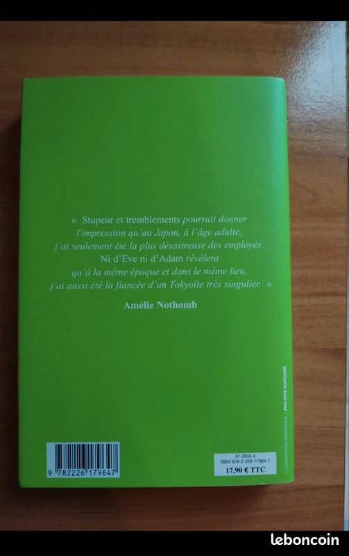 Roman d’Amelie Nothomb "Ni d’Eve ni d’Adam" (image 3)