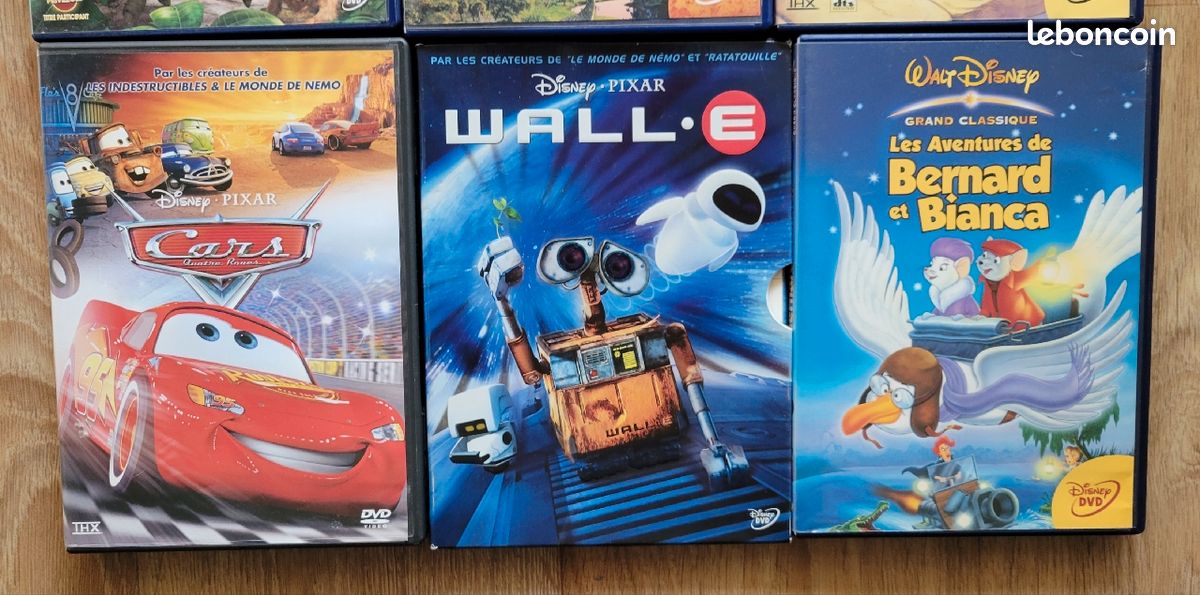 9 dvds DISNEY et DISNEY PIXAR originaux DVD Films
