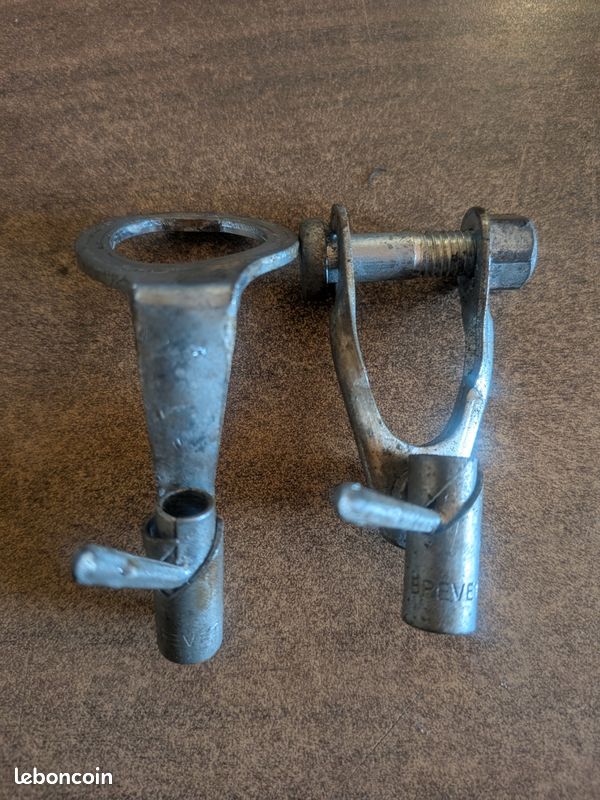 3 Colliers Dura Ace Chromés Pour Gaine Frein Arrière Vélo Route Vintage