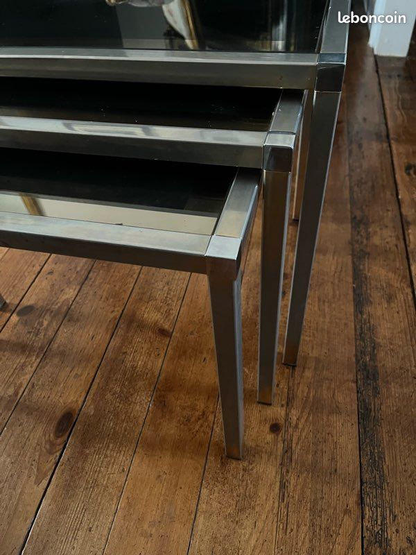 🚨table gigogne en verre style rétro (image 4)