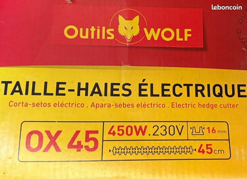 Taille Haie WOLF OX45 électrique (image 5)