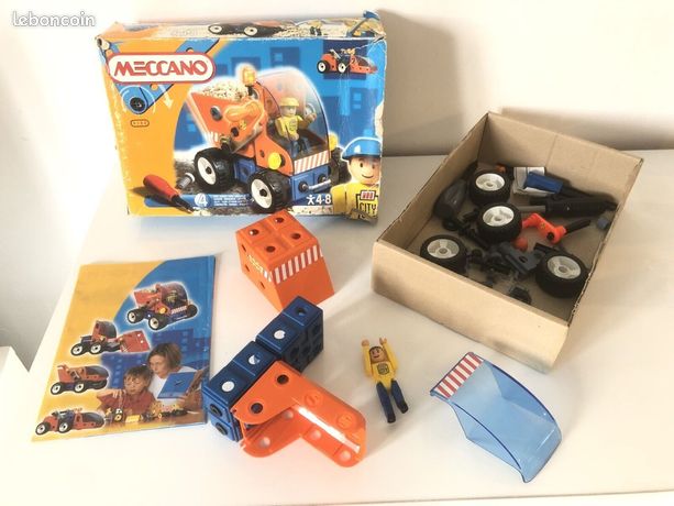 MECCANO BOITE MECCAKIT TRAVAUX PUBLIC 300 AVEC MANUEL