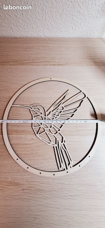 Base en bois - colibri pour macramé (image 3)