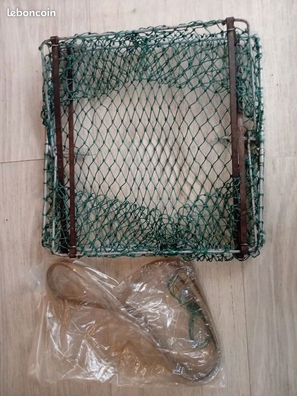 Piège à Crabe WIIYENA 8 Anneaux – Acier Inoxydable, Système Coulissant, Pour Rivière Et Plage