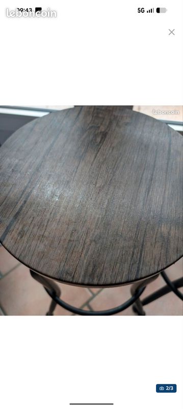 Tabouret industriel bar (image 2)