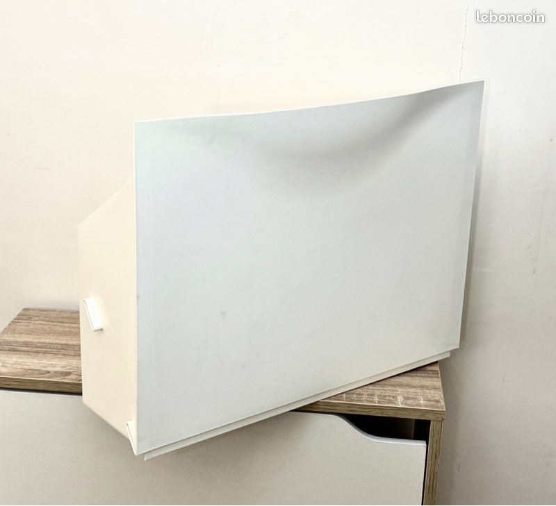 Meuble à Chaussures IKEA TRONES Blanc – Rangement Mural Fin 2 Compartiments