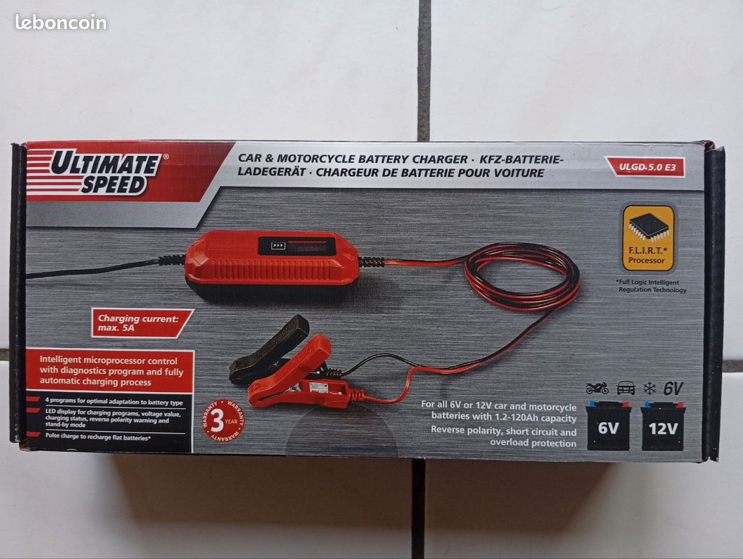 Chargeur De Batterie Voiture 12 Volts Et Moto 6 Volts Neuf 😀👍 - Équipement Auto