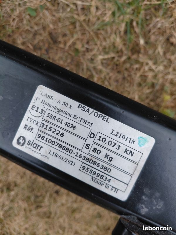 Attelage remorque Peugeot 3008 (image 2)