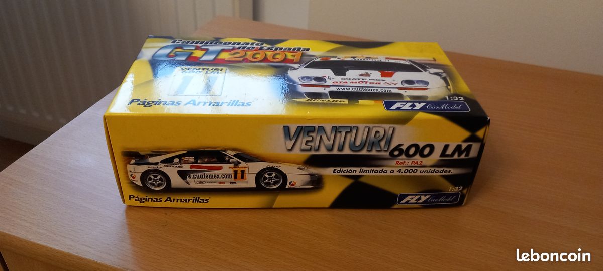 Slot Voiture Fly Model Car 1/32 - Venturi 600 LM - 24H Le Mans 1994 - NEUF