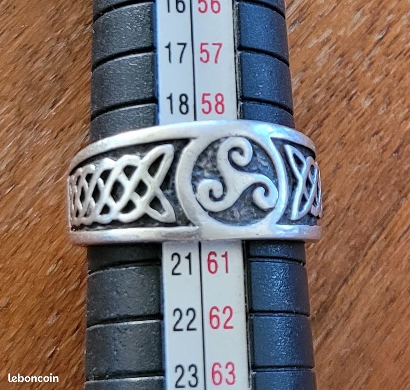 Bague argent Triskel T 59 / 60 (image 4)