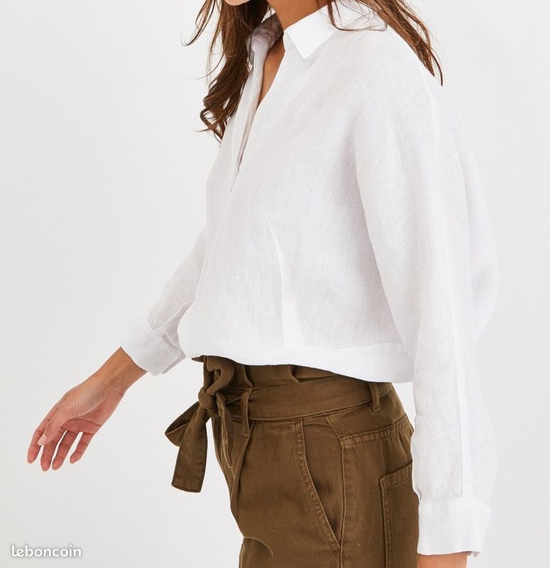 ▪️Blouse neuve en lin Promod Taille 38 Vêtements
