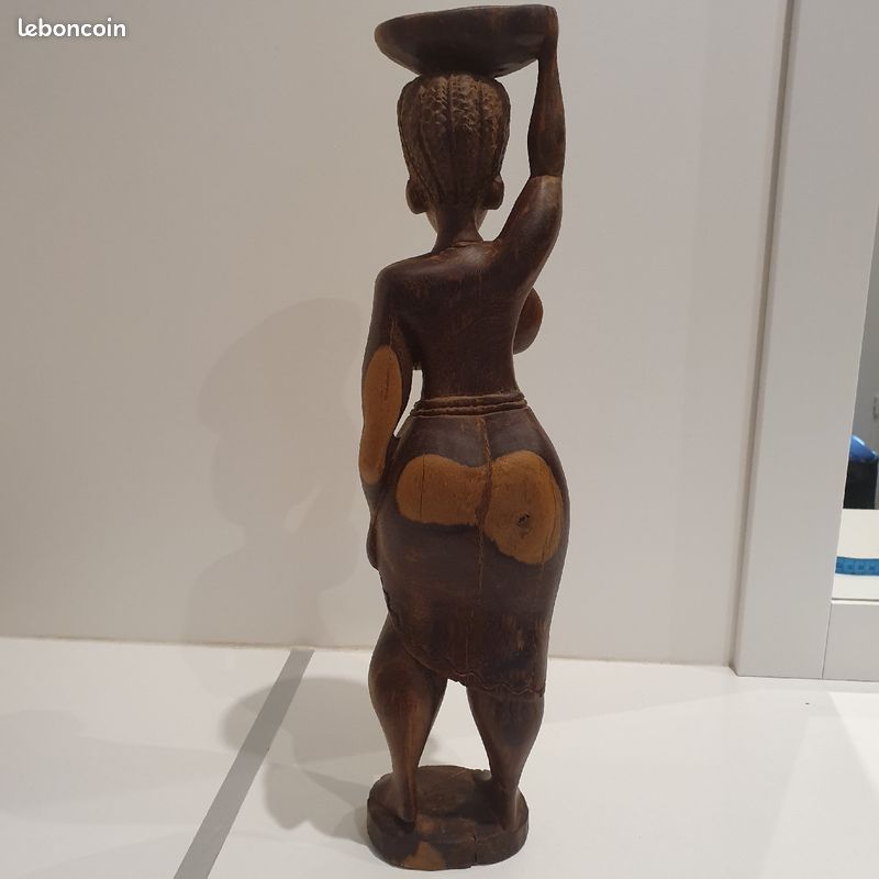Sculpture bois femme Sénégalaise Sénégal (image 3)