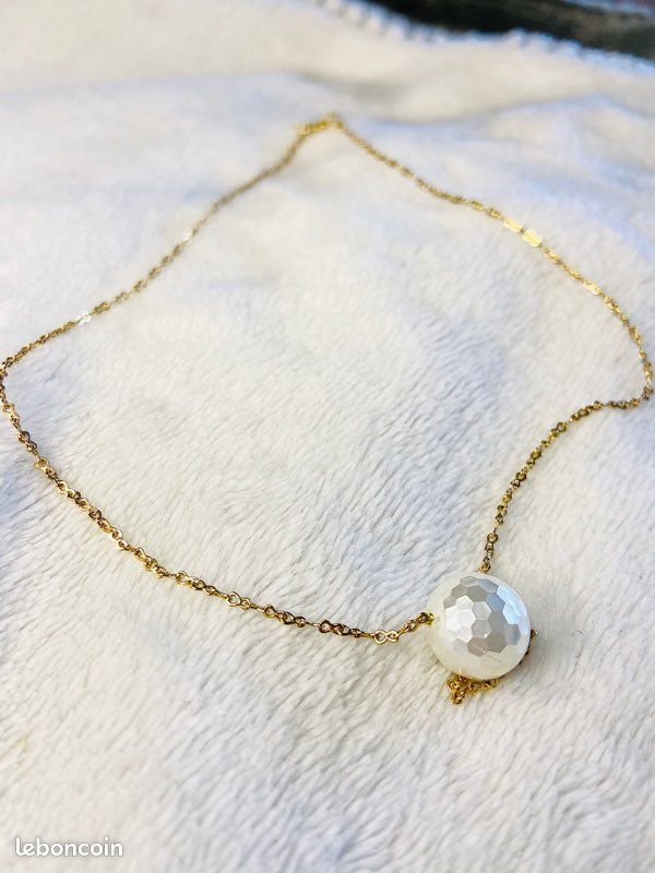 Collier doré plaqué or femme bijou bijouterie collar dorado golfil joyas bisuteria (image 1)