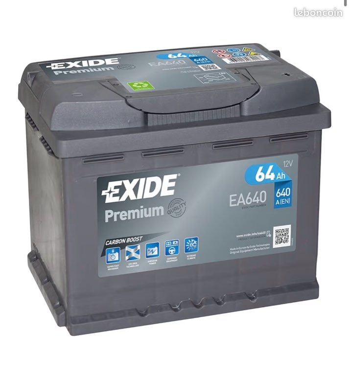 Batterie EXIDE Premium EA640 64Ah 640A (image 1)