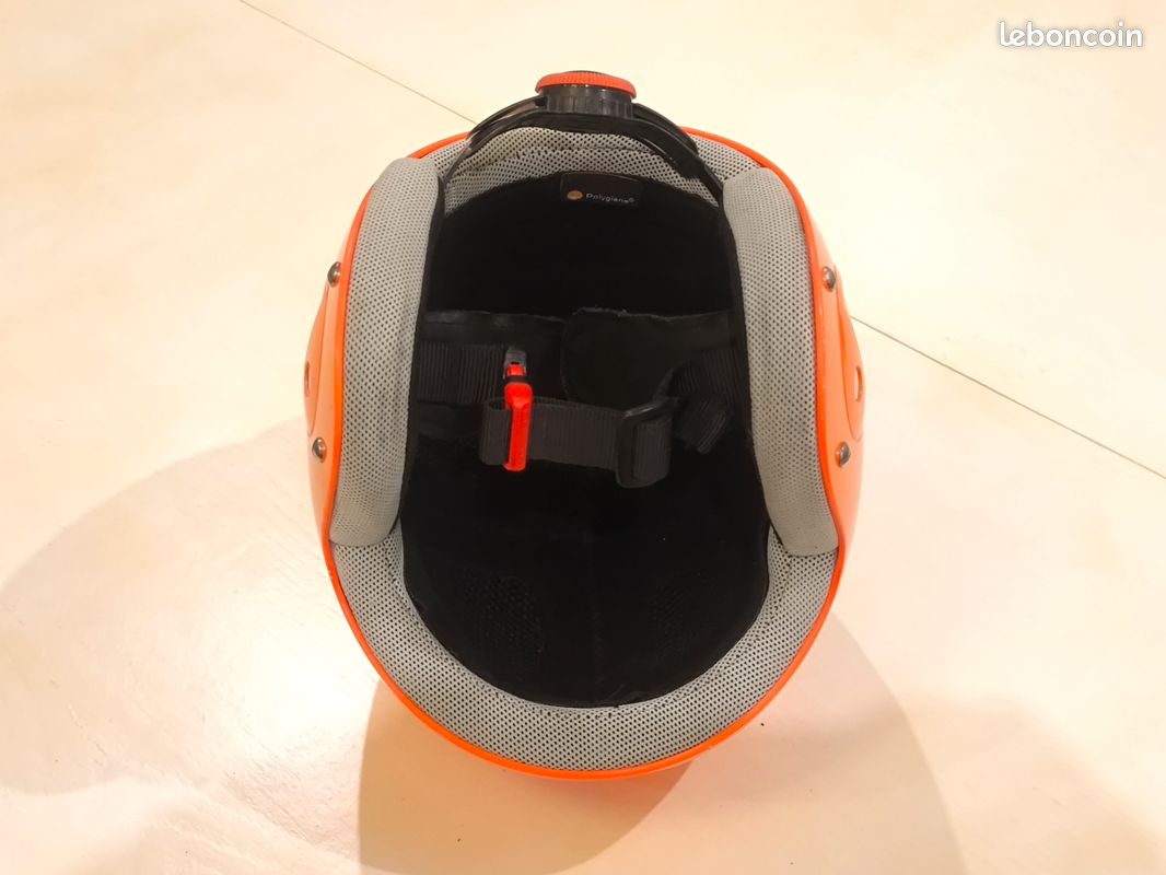 Casque ski POC, modèle POCITO, 500g, couleur orange fluo, taille 51 à 54 cm (XS à S) (image 7)