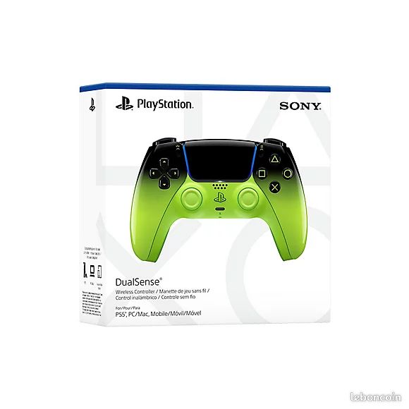 Manette PS5 DualSense - Verte/Noire (image 4)