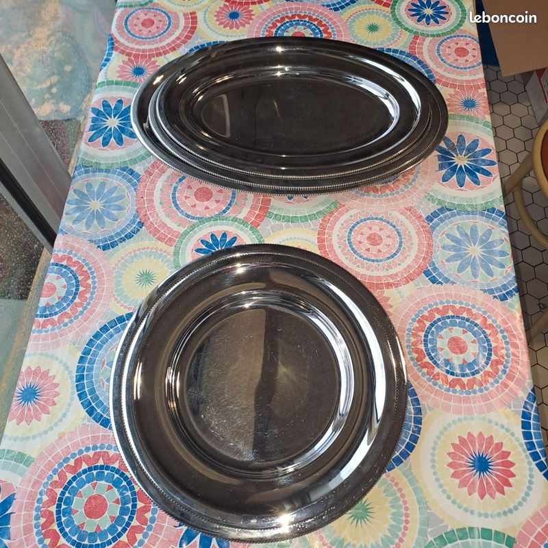 Lot De 2 Dessous De Bouteilles Inox Argenté Royal BB - Fabrication Française
