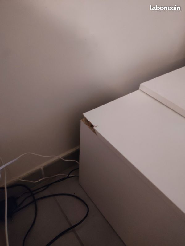 Meuble TV blanc + étagère murale (image 3)