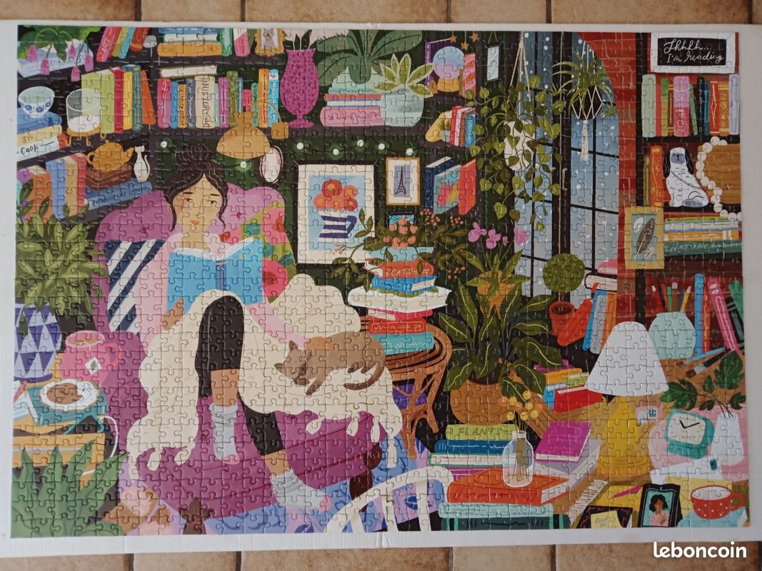PUZZLE PIÈCES & PEACE 1000 pièces COMPLET n° 1 (image 8)