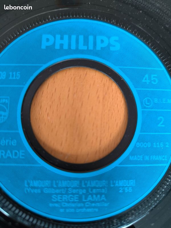 Vinyle – Serge Lama (2 titres)
📀 Série PARADE – Réf. L 6009115 (image 7)