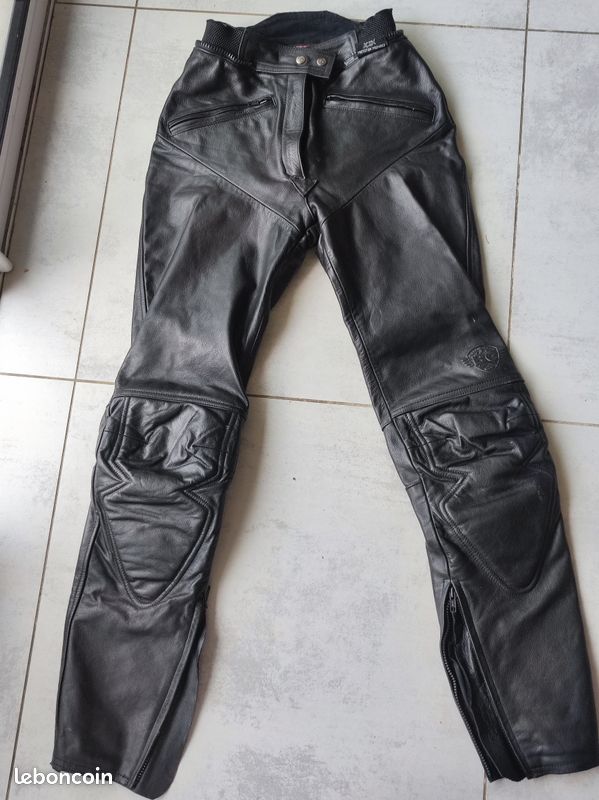 Pantalon cuir moto BC by MQP 36-38 Équipement moto