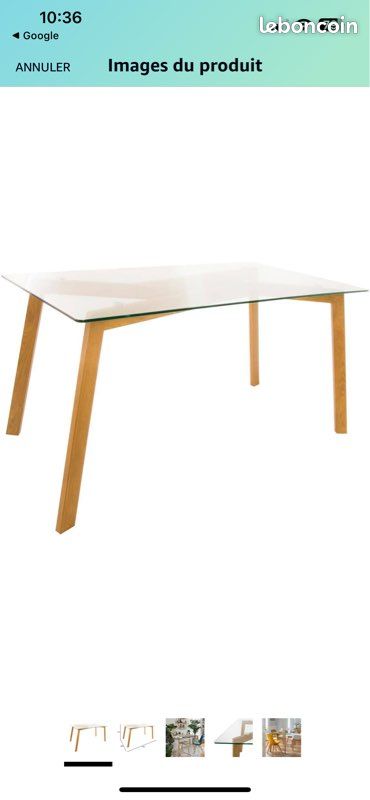 Table à manger + 4 chaises (image 7)