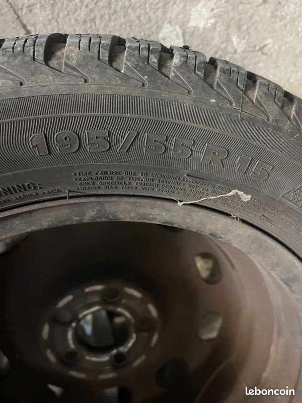Vente 4 roues complètes PNEUS MICHELIN Alpin 195/55 R15 (image 9)