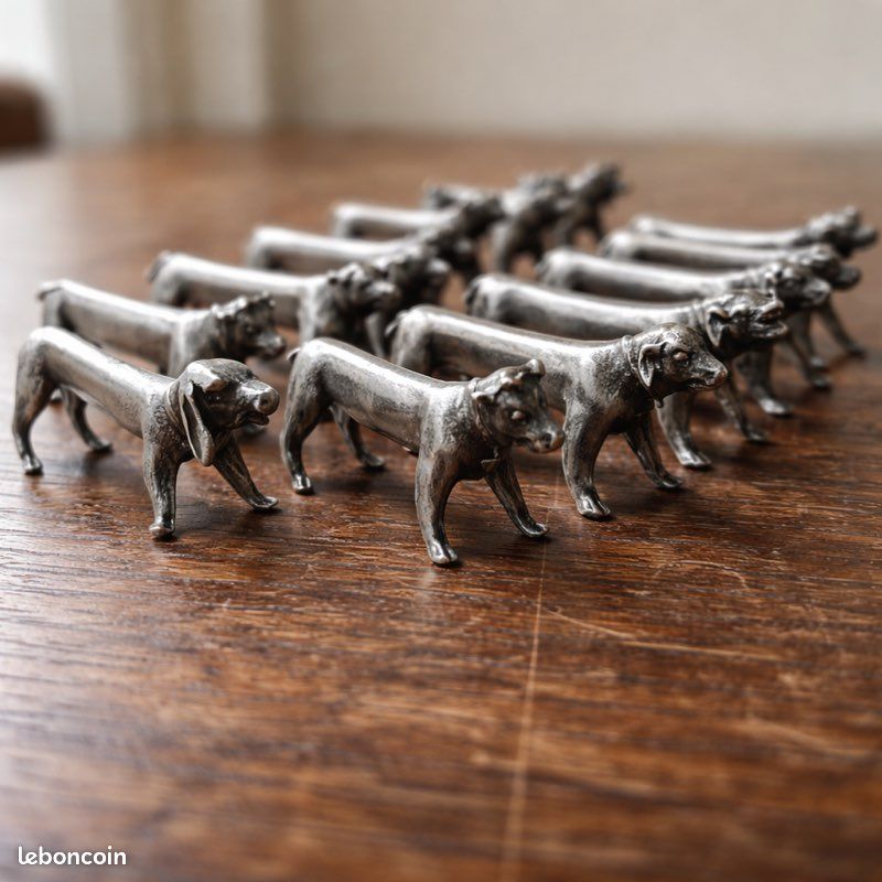 12 PORTE-COUTEAUX ANIMAUX Joseph Buisson Art déco (65916