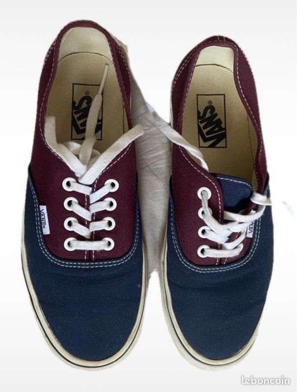 Chaussures Vans bordeaux/bleues (image 2)