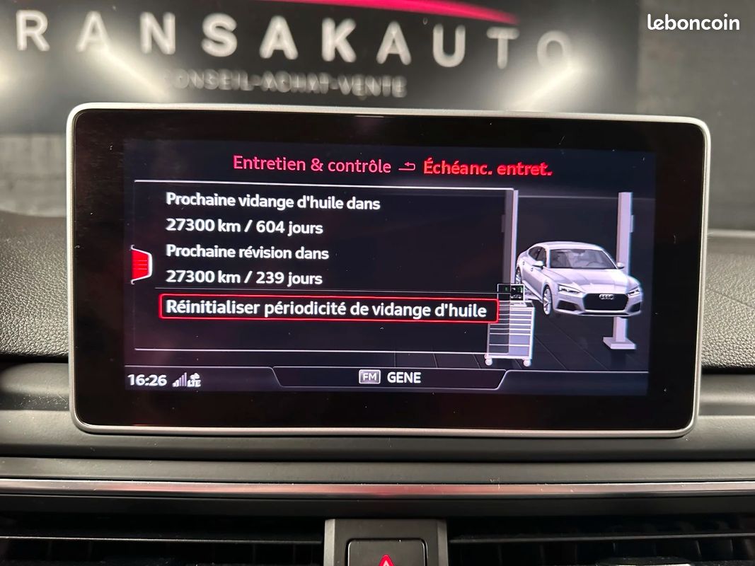 AUDI A5 SPORTBACK 1.4 TFSI 150 S tronic 7 Design Luxe | SUIVI COMPLET + VIDANGE DE BOITE OK 17380 (image 25)