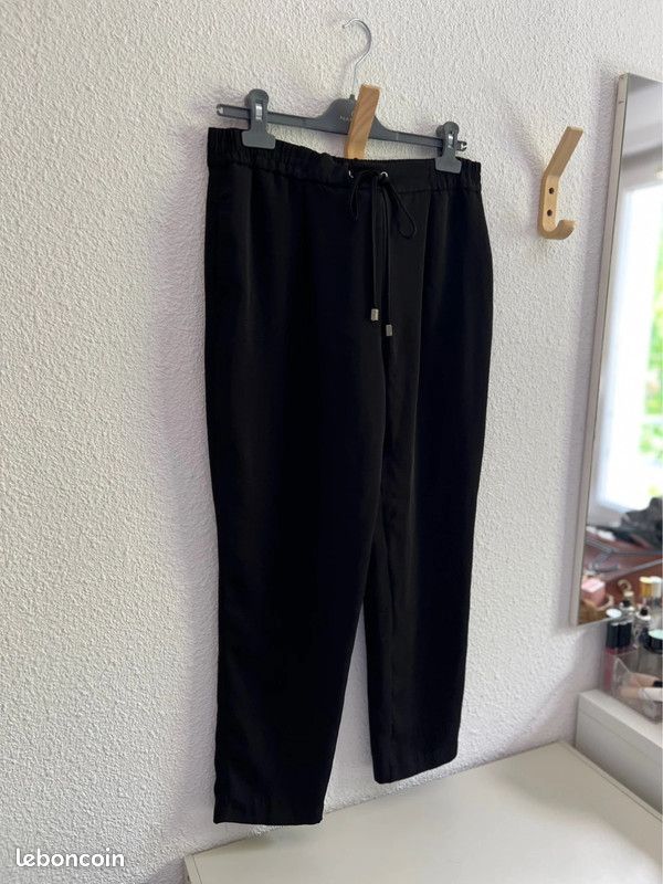 Pantalon Zara Taille 38 Occasion – En Coton, Multicolore, Style Habillé, Vintage, En Très Bon état