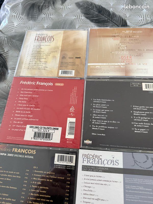 CD Frédéric François en très bon état. 5 euros pièce (image 4)