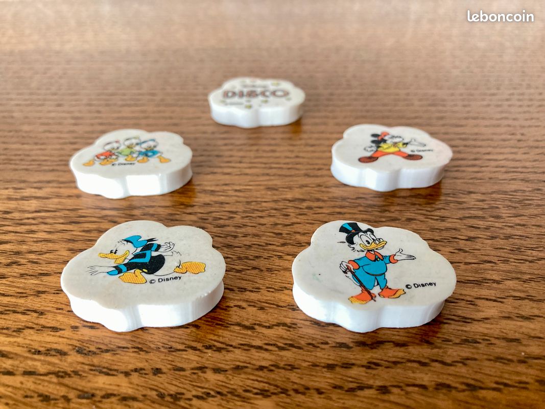 Lot De 24 Gommes Vintage Itty Bitty Diener Industries – Formes Animaux Et Objets En Mousse Caoutchouc