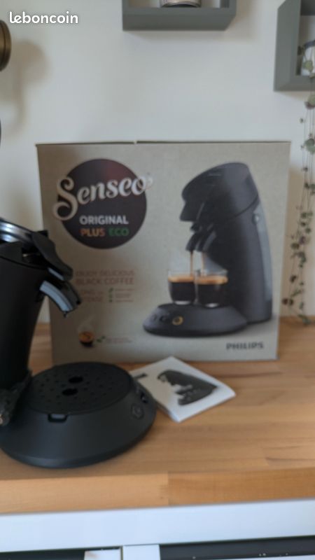 Philips Senseo Original Plus Eco - Cafetière à Dosettes Noire, Machine à Café Neuve