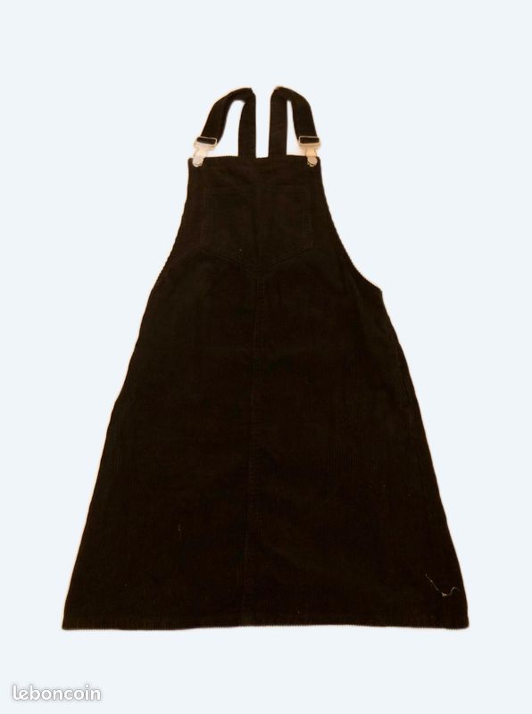 Robe salopette fille eur 32 velours noir Vêtements