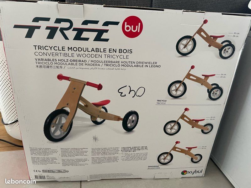 Bicyclette Oxybul Velo Bebe Draisienne Vélo/ Tricycle Bois Oxybul