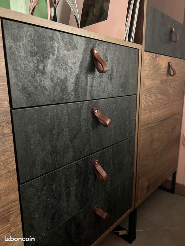 Commode et Colonne Vitrine en MDF (image 3)