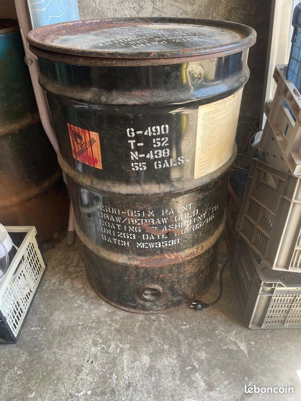 2 Fûts en acier 210 litres (image 7)