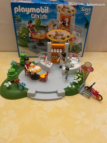 Playmobil City Life 4134 super set marchand de glace possible lot - Jeux & Jouets