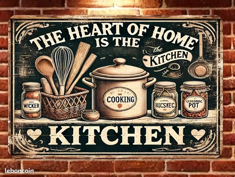 Plaque métallique KITCHEN (image 1)