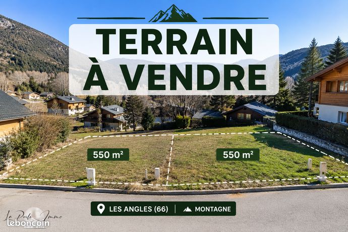 Terrain 550 m² Les Angles