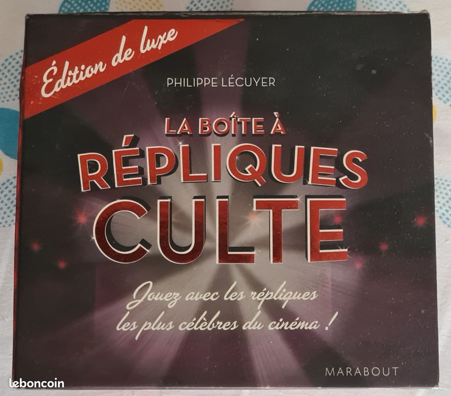 Coffret jeu Les Répliques Cultes éditions Marabout (image 1)