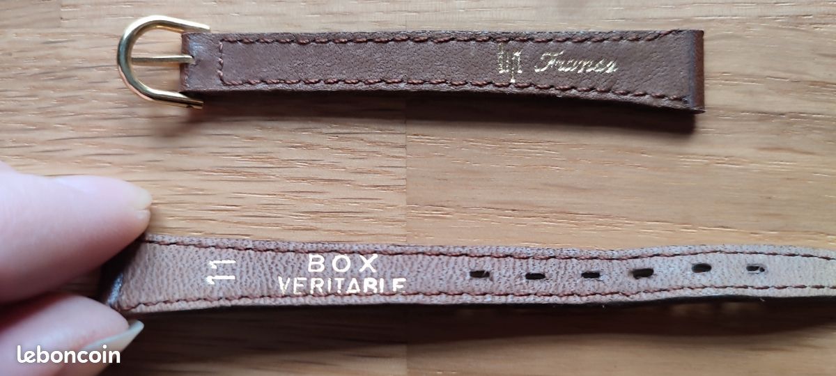 Bracelet De Montre Cuir Femme Marron - Ancien Stock LIP De 1985 - Neuf