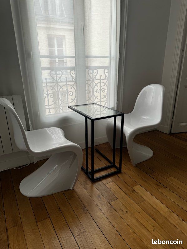Chaise Panton blanc vernis - lot de 4 (image 1)