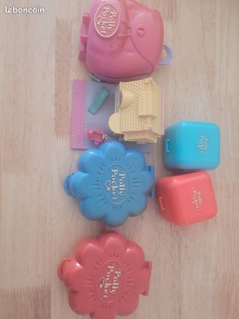 Coffret Polly Pocket 1991 – Avec Deux Paires De Clips D'oreilles Intactes – Mattel