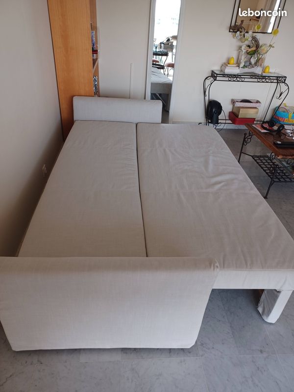 Canapé Convertible Ikea Beige (image 7)