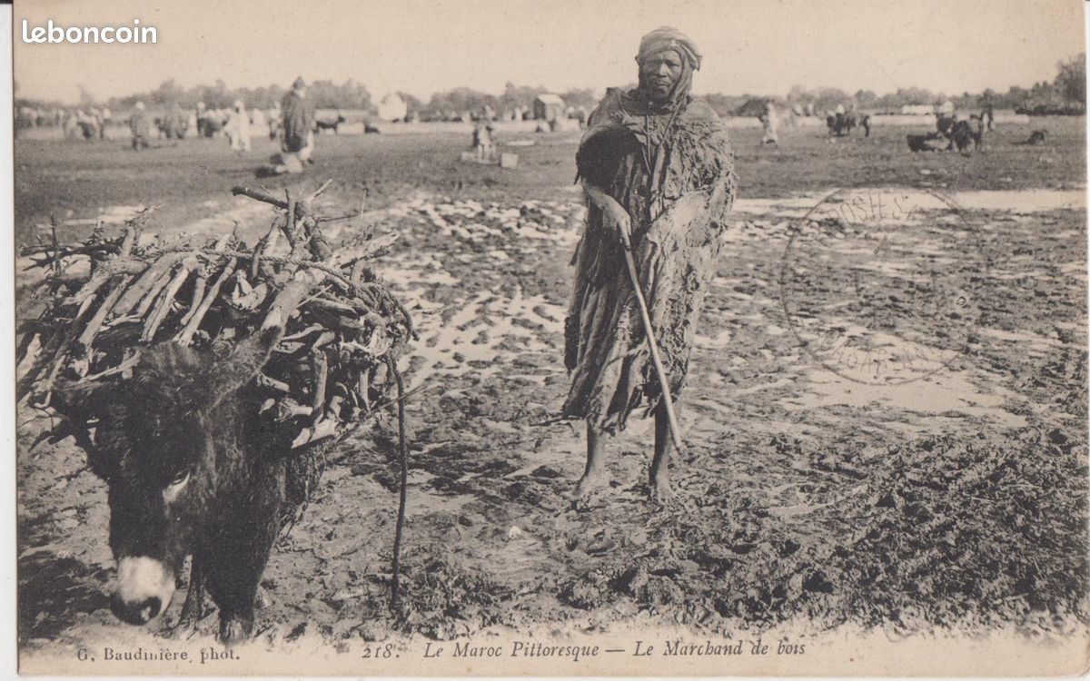 Maroc, Le Marchand de Bois, rare (image 1)